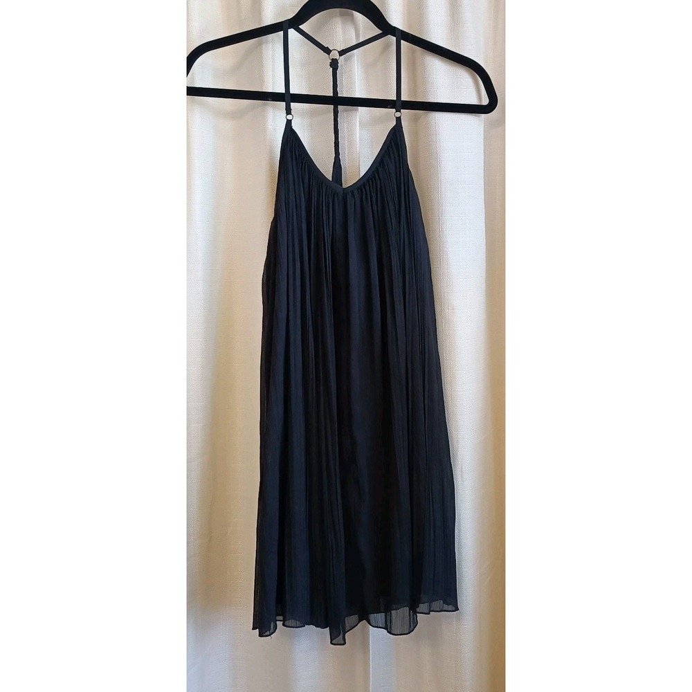 Abercrombie & Fitch Black Pleated Racerback Swing‎ Dress Size XS